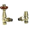 Traditional TRV Angled Thermostatic Radiator Valves (Antique Brass) 1/2'' x 15mm - Image 5