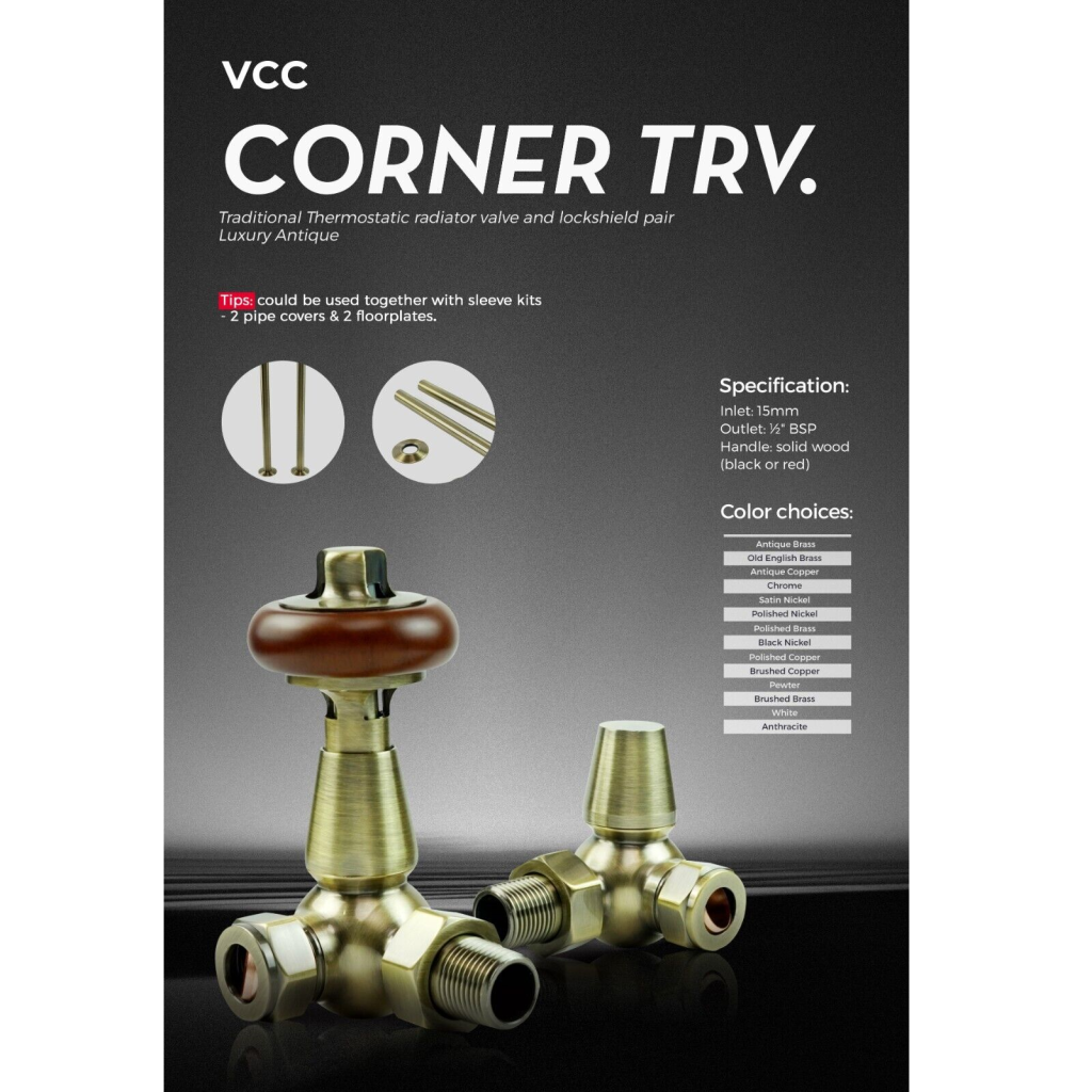 Thermostatic Radiator Corner Valves