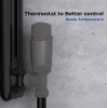 Modern TRV Angled Thermostatic Radiator Valves (Anthracite) 15mm - Image 2