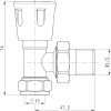 Modern TRV Angled Thermostatic Radiator Valves (Chrome) 1/2" x 15mm