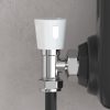 Modern TRV Angled Thermostatic Radiator Valves (Chrome) 1/2" x 15mm